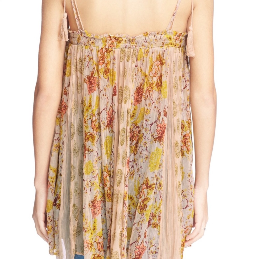 Free People Secret Love Slip Top Ivory Floral - Picture 5 of 6